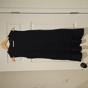 Theory two-layered cocktail or office midi dress